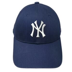 New York Yankees NFL TEAM MLB Cap Blue One Size Adjustable Strapback Logo Hat